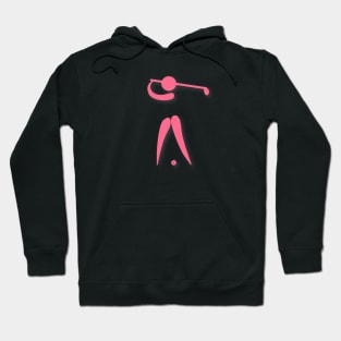 Pink Golf Swing Hoodie